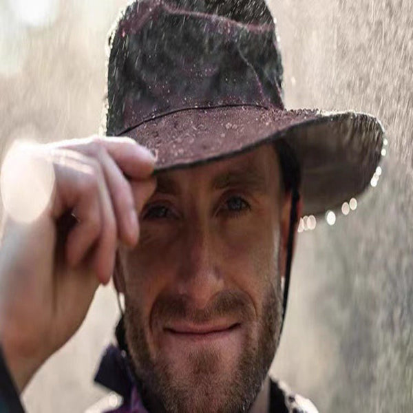 Black Outdoor Waterproof Wide Brim Rain Hat Hats