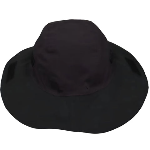 Elosung Dark Purple Outdoor Waterproof Wide Brim Rain Hat Heavy Duty Protection Hats