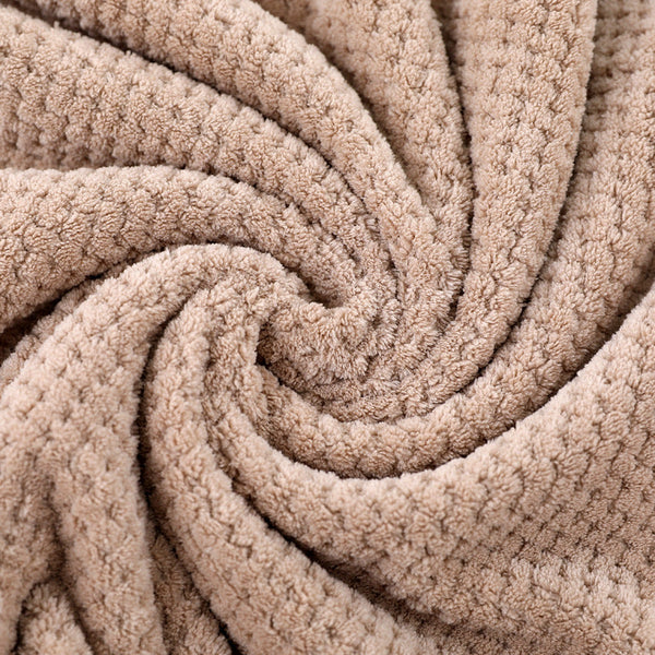 Elosung Light Brown Luxury White Bath Towel And Hand Set Ultra Soft Absorbent Towels & Washcloths