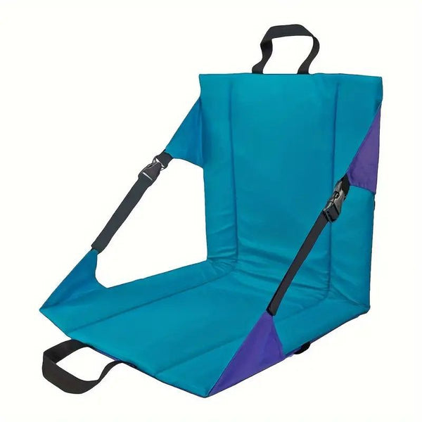 Blue Outdoor Folding Camping Chair With Straps Camping Chairs