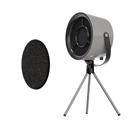 Elosung Grey With A Filter Portable Retro Style Desktop Air Purifier Tripod Stand Air Purifiers