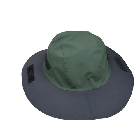 Elosung Marine Green Outdoor Waterproof Wide Brim Rain Hat Heavy Duty Protection Hats
