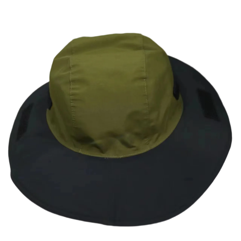 Military Green Outdoor Waterproof Wide Brim Rain Hat Heavy Duty Protection Hats