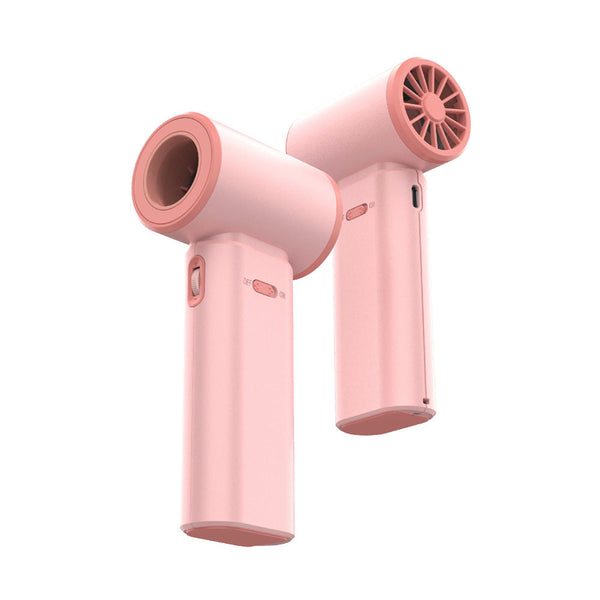 Elosung Pink Portable 2 In 1 Mini Handheld Fan And Hair Dryer Portable Fans