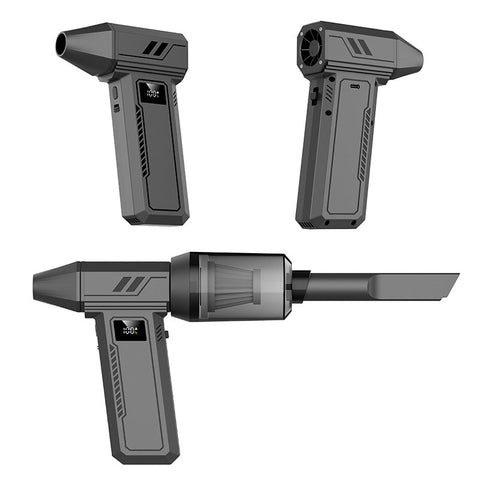 Elosung Black 130000 Turn Compact Handheld Air Blower And Vacuum Cleaner With Dual Functionality Hair Dryers