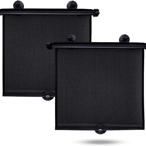 Elosung 2 Pcs Car Side Sunshade Protector Uv Protection And Heat Blocker 40X45cm Sun Visors