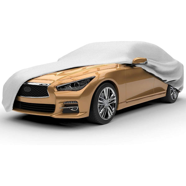 Elosung All Season Car Cover Waterproof And Uv Resistant Size 400X160x120 Cm For Compact Cars Car Covers