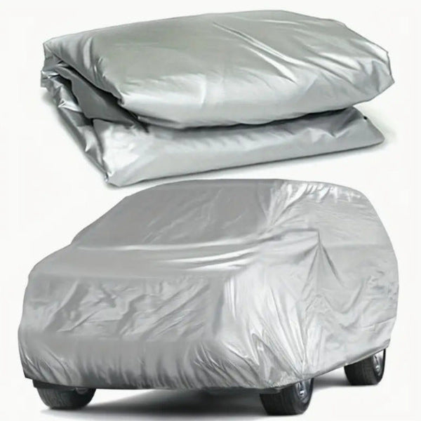 Elosung All Season Car Cover Waterproof And Uv Resistant M Size 430X160x120cm For Compact Cars Car Covers