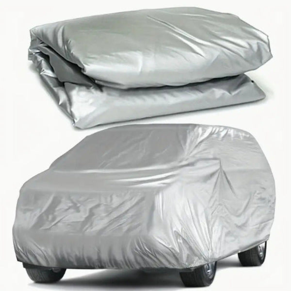Elosung All Season Car Cover Waterproof And Uv Resistant L Size 480X175x120cm For Compact Cars Car Covers