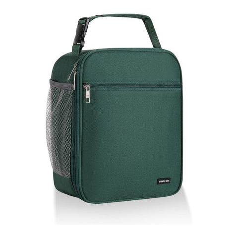 Green Set Of 2 Handheld Insulated Lunch Bags For Food Storage Lunchboxes