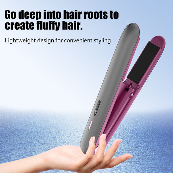 Elosung 2 In 1 Hair Straightener And Curler Portable With Heat Straightening & Curling Irons