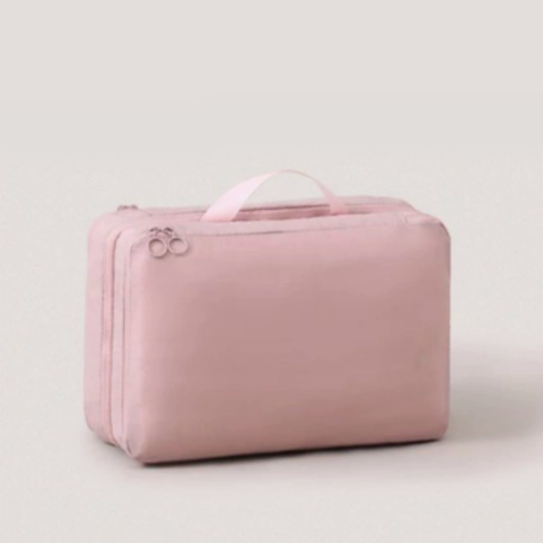 Pink Multifunctional Compact Travel Organizer Bag Stores 6 8 Essentials For Easy Access Packing Organisers