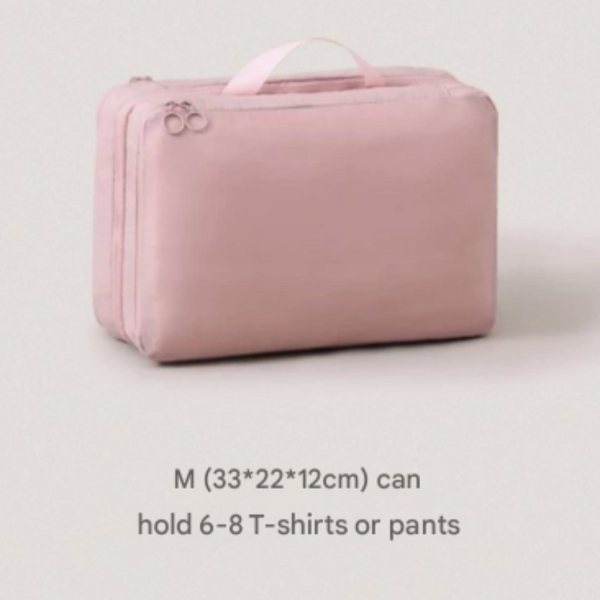 Pink Multifunctional Compact Travel Organizer Bag Stores 6 8 Essentials For Easy Access Packing Organisers