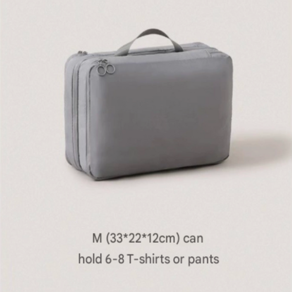 Grey Multifunctional Compact Travel Organizer Bag Stores 6 8 Essentials For Easy Access Packing Organisers