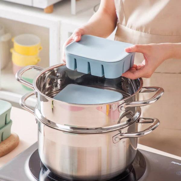 Elosung Blue Multifunctional Silicone Ice Cream Mold With 6 Cavities For Homemade Treats Ice Cubes Trays & Moulds