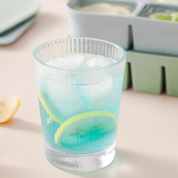 Elosung Blue Multifunctional Silicone Ice Cream Mold With 4 Cavities For Homemade Treats Ice Cubes Trays & Moulds