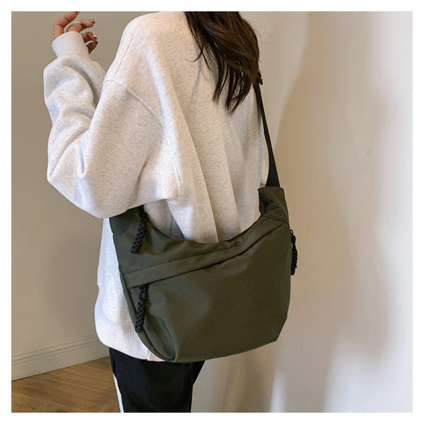 Black Stylish Olive Green Crossbody Bag With Adjustable Strap Comfortable And Practical Bags