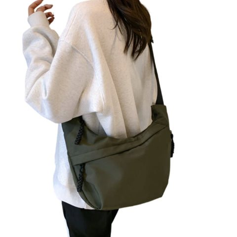Green Stylish Olive Crossbody Bag With Adjustable Strap Comfortable And Practical Bags
