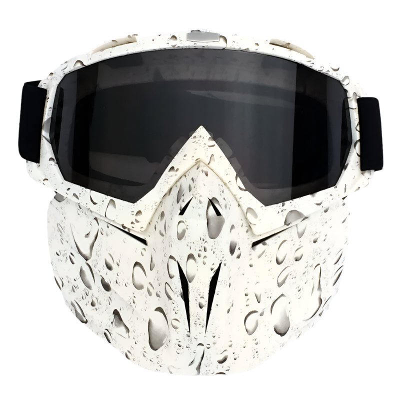 Teardrop Frame Gray Sheet Full Face Snow Goggles With Mirror Lens Ultimate Protection And Comfort Goggles & Sunglasses