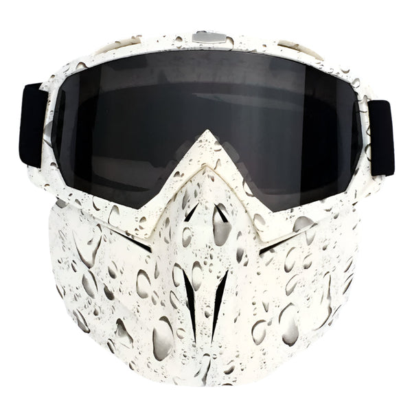 Teardrop Frame Gray Sheet Full Face Snow Goggles With Mirror Lens Ultimate Protection And Comfort Goggles & Sunglasses