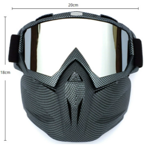 Teardrop Frame Gray Sheet Full Face Snow Goggles With Mirror Lens Ultimate Protection And Comfort Goggles & Sunglasses