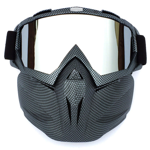 Serpentine Frame Mercury Tablet Full Face Snow Goggles With Mirror Lens Ultimate Protection And Comfort Goggles & Sunglasses