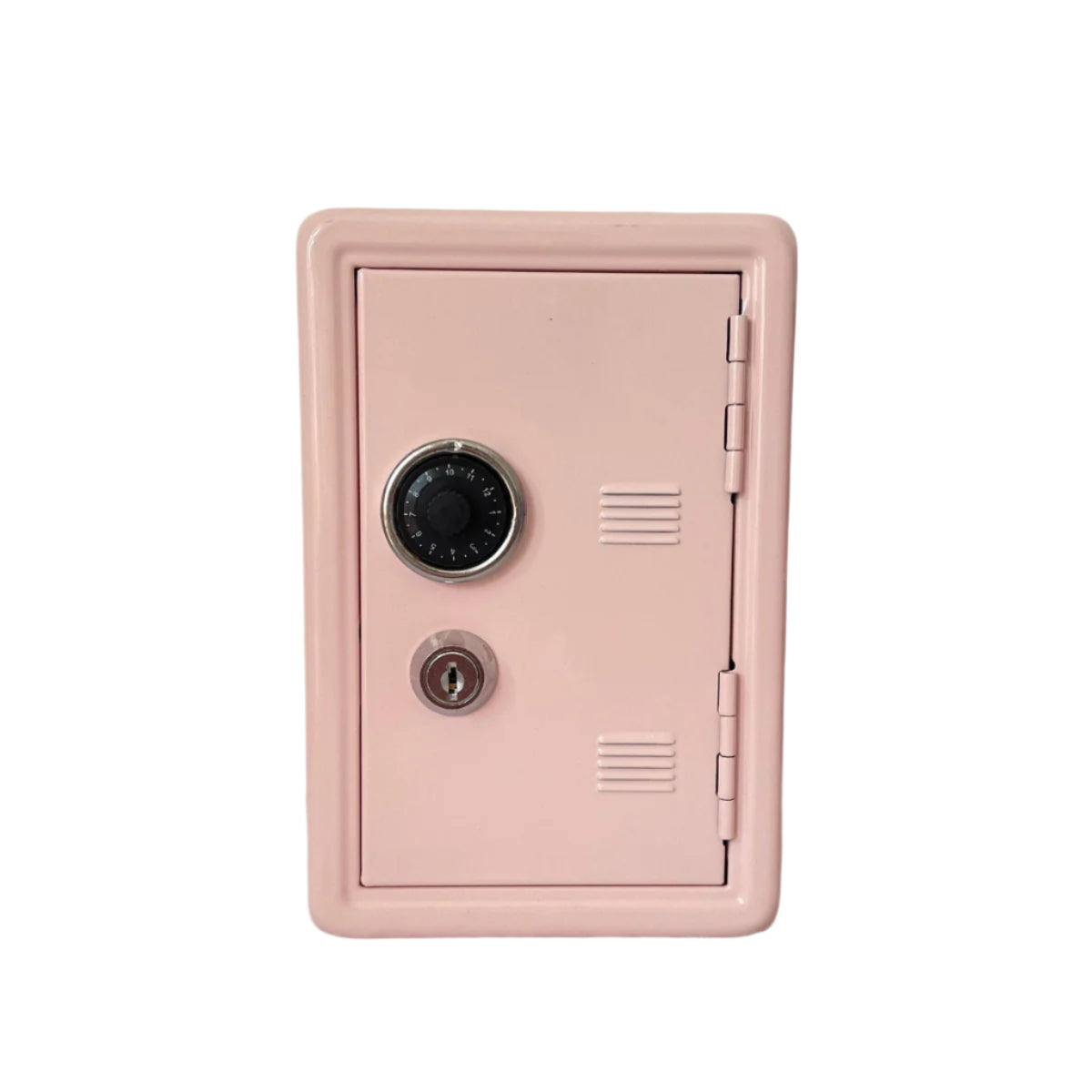 Light Pink Mini Metal Safe Box With Combination Lock And Key Compact Security Storage Safes