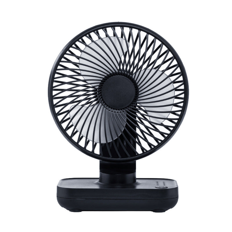 Elosung Black Mini Fan Compact Quiet And Rechargeable For Personal Cooling Portable Fans