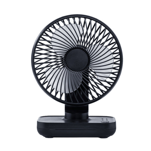 Elosung Black Mini Fan Compact Quiet And Rechargeable For Personal Cooling Portable Fans