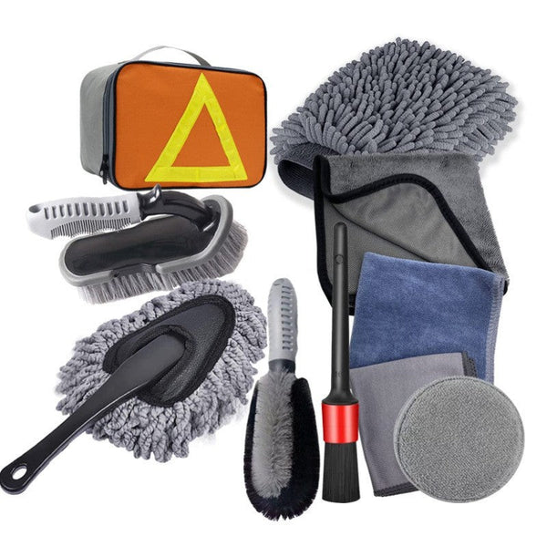 Elosung Complete Car Cleaning Kit With Microfiber Towels And Brushes All In One For Interior Exterior Care Other Automotive Care Supplies