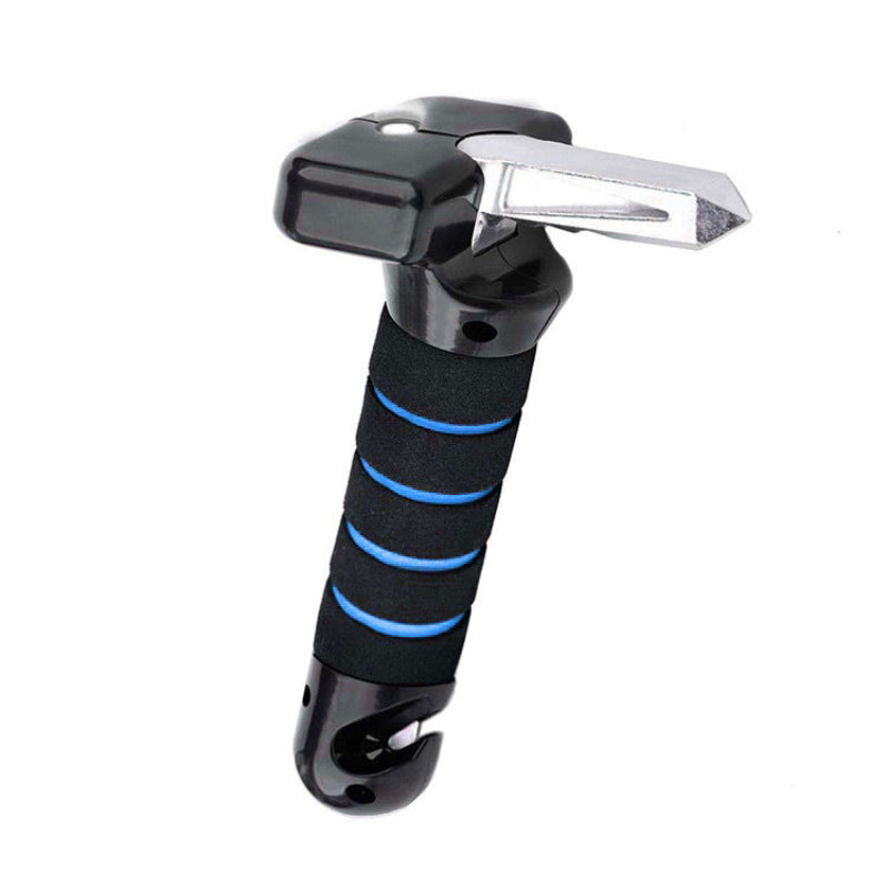 Elosung Blue Emergency Car Breaker Tool With Led Flashlight Compact Safety & Multi Purpose Hammers & Mallets