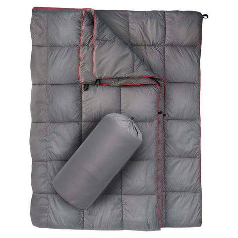 Elosung Grey Compact Lightweight Quilted Blanket Soft Warm And Portable For Outdoor Adventures Blankets
