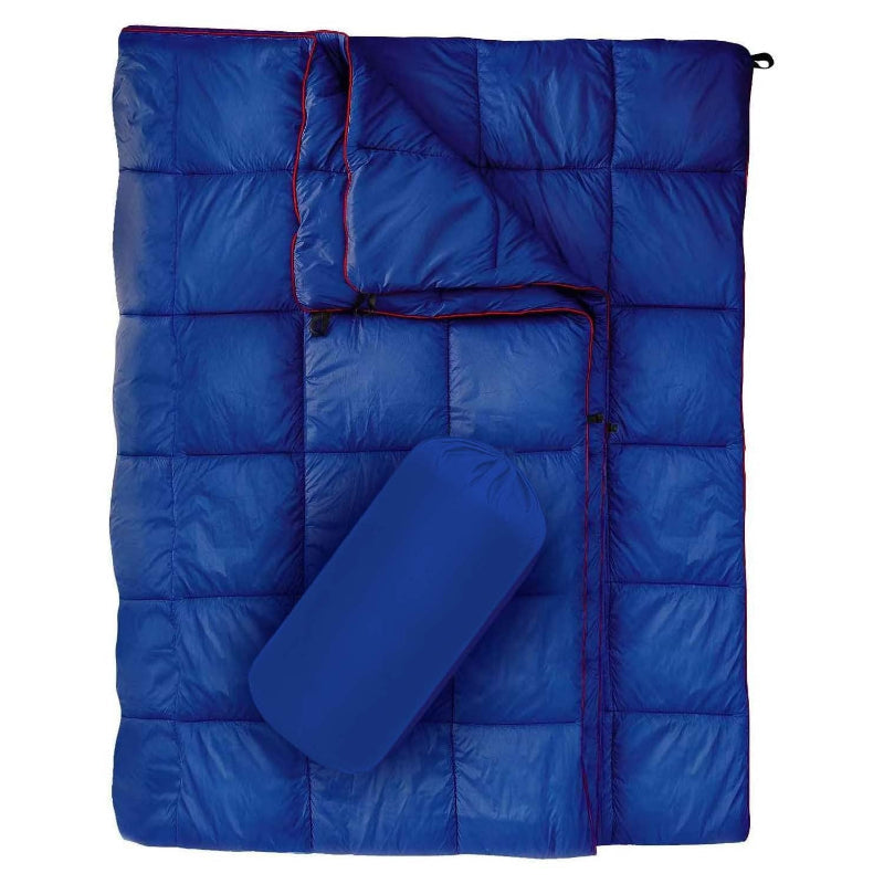 Elosung Blue Compact Lightweight Quilted Blanket Soft Warm And Portable For Outdoor Adventures Blankets