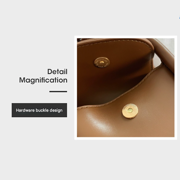 Brown Compact Crossbody Leather Handbag Chic And Stylish For Everyday Use Women's Bags & Handbags