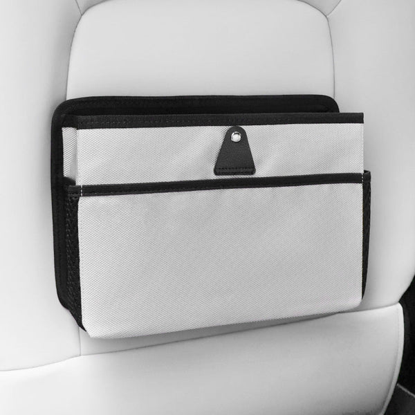 Grey Car Backseat Organizer Compact And Convenient For Storage Car Organisers