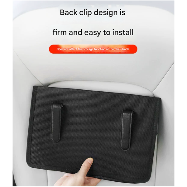 Grey Car Backseat Organizer Compact And Convenient For Storage Car Organisers