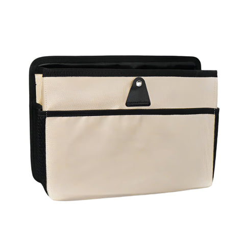 Elosung Beige Car Backseat Organizer Compact And Convenient For Storage Car Organisers