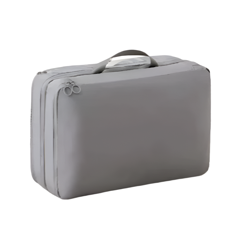 Grey Big Size Multifunctional Compact Travel Organizer Bag Stores 6 8 Essentials For Easy Access Other Travel Accessories