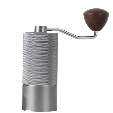 Silver Premium Manual Coffee Grinder With Adjustable Ceramic Burr Compact Durable For Perfect Grinding Coffee Grinders