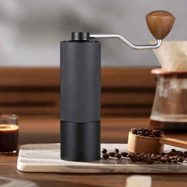 Black Premium Manual Coffee Grinder With Adjustable Ceramic Burr Compact And Durable For Perfect Grinding Coffee Grinders