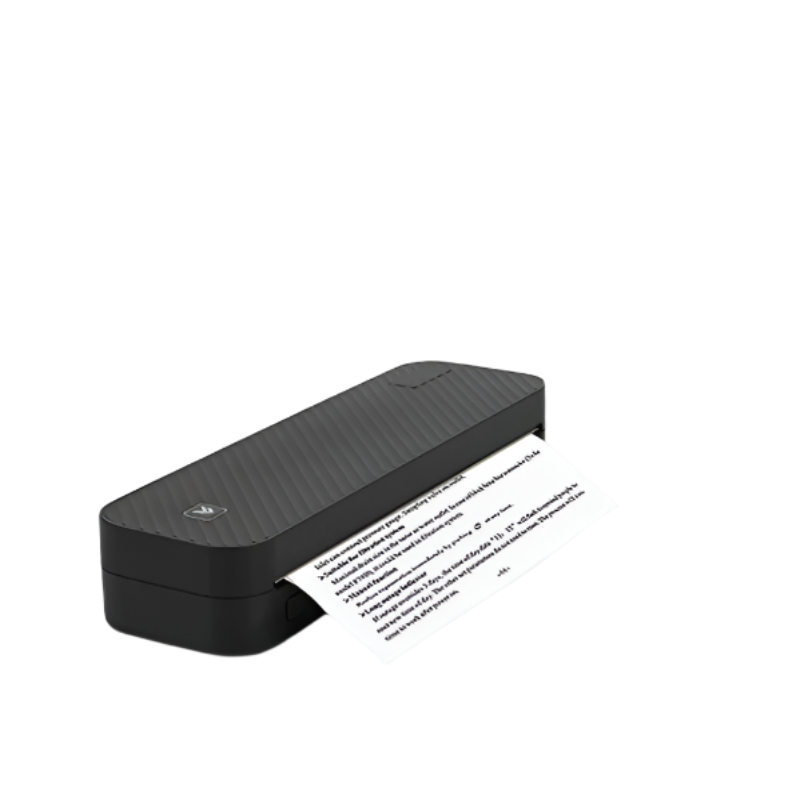 Black A4 Thermal Printer For Android/Ios Compact Wireless Supports Paper Width 216Mm Printers