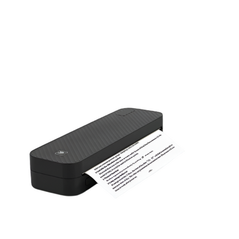 Black A4 Thermal Printer For Android/Ios Compact Wireless Supports Paper Width 216Mm Printers