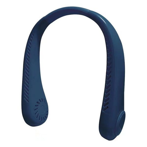 2 Pcs Blue Neck Fan Hands Free Personal Quiet And Ideal For Outdoor Indoor Use Portable Fans