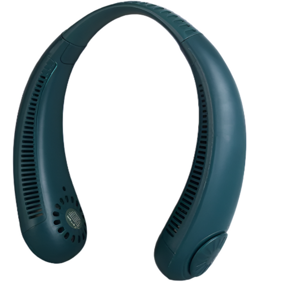 2Pcs Green Neck Fan Hands Free Personal Quiet And Ideal For Outdoor Indoor Use Portable Fans
