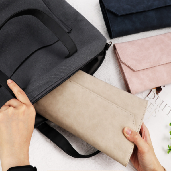 Pink Crochet Accessories Storage Pouch Soft Leatherette Organizer For Hooks And Tools Knitting Totes & Cases