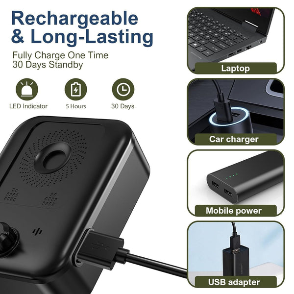 Ultrasonic Dog Repeller Adjustable Frequency (15Khz 30Khz) For Training And Behavior Correction Other Training & Obedience