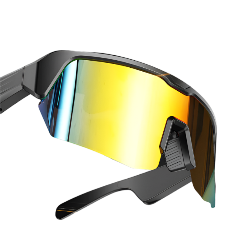 Colorful Smart Bluetooth Sports Glasses Ergonomic Design With Soft Nose Bridge Hd Audio Uv Protection Sunglasses Goggles