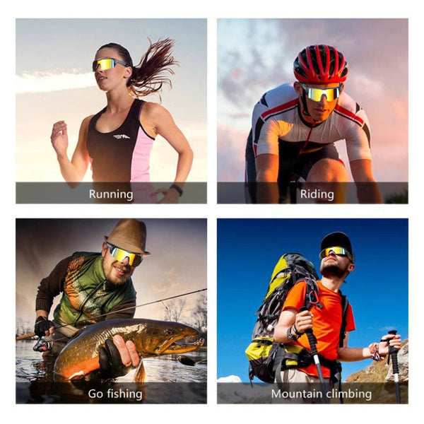 Colorful Smart Bluetooth Sports Glasses Ergonomic Design With Soft Nose Bridge Hd Audio Uv Protection Sunglasses Goggles