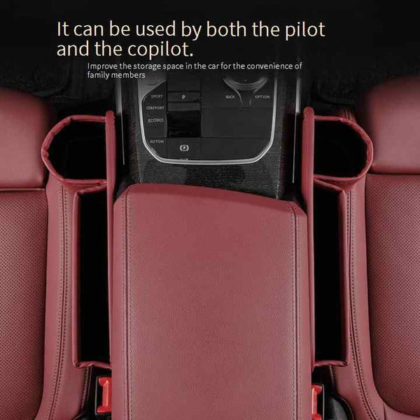 Beige Right Car Seat Gap Storage Box Practical Organizer Filler For Easy Access And Extra Car Organisers