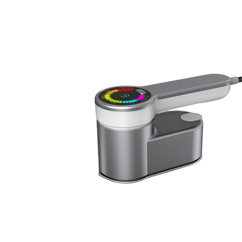 Grey Mini Electric Iron Rotating Handheld Garment Steamer Portable Wrinkle Remover For Clothes Compact Home And Travel Use Electric Steamers